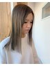 前髪＋顔回り髪質改善酸性ストレート＋カット　油井指名不可