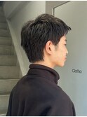 スパイキーショート/ツイストスパイラル波巻きメンズウルフ