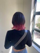 エクファ ヘア シェリル 草津 南草津店(ex-fa hair cherir)&nbsp;くびれヘア/アプリコットオレンジ/夏のヘアアレンジ/南草津