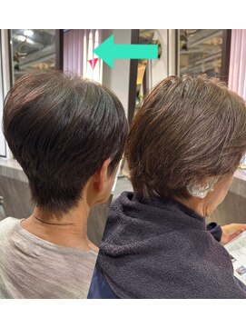 パーチェヘアー(pace hair) 【谷川】お客様ビフォーアフター70代女性
