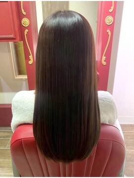 髪質改善ストレート/うるツヤロング/ナチュラルストレート/美髪