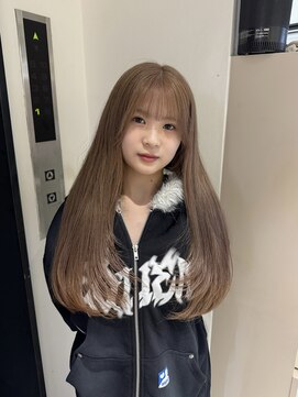 【fuka】ミルクティーベージュ/リタッチカラー/レイヤーカット