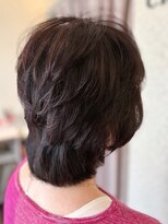 クロス(CROSS)&nbsp;ヘアマニキュア/白髪染め/ひし形レイヤー/ミセスヘア