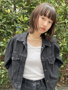 マイル 渋谷(mile) ボブレイヤー×ナチュラルベージュ