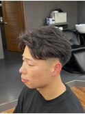 MEN’S/サーフカール/刈り上げセンターパート/表参道駅/青山 