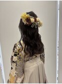 卒業式ハーフアップ
