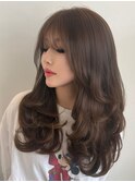 レイヤーカット|顔周りレイヤー|透明感カラー|山本指名