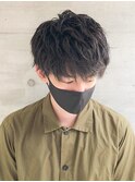 ツーブロック×ウルフカット◎束感レイヤーセンターパート