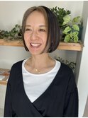 フェイスラインハイライトボブ