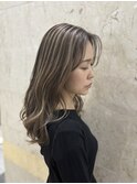 白髪ぼかしハイライト　コントラストハイライト