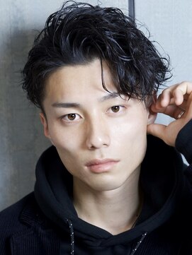 リップスヘアー 銀座(LIPPS hair) かきあげスパイラルパーマ