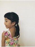 【担当・新田】キッズカット♪編み込みアレンジ