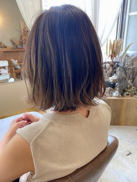 マロウ(mallow) 《花屋併設》ハイライトデザインカラー@20代30代40代