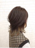 ☆大人美髪インナーブリーチonグレージュミディウルフレイヤー☆
