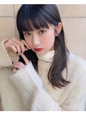 下ろし前髪似合わせカットアースカラーくびれヘアデザインカラー