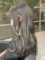 アクアオモテサンドウ(ACQUA omotesando)&nbsp;△ブリーチなしオリーブグレージュ韓国風ロングヘア暗髪