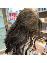 ロハスヘア アンジェ(LOHAS hair ANGIE) コントラストハイライトセミロング