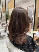 マッシュアンドマッシュアヴェダ ららぽーと福岡店(mash&mash AVEDA)&nbsp;【ミディアムヘア】簡単再現☆マロンベージュのくびれミディ