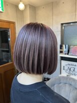 ラグズ 茅ヶ崎(LAGUZ)&nbsp;桜ピンクラベンダー×質感ボブ