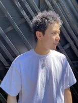 ブリーチ 松本店(BLEACHi)&nbsp;スパイキーショート　パープルシルバー