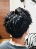 おしゃれな七三分けスタイル