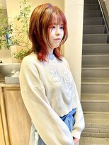 フェンヘアーアイス 中目黒(Fen.hair ici)&nbsp;大人可愛い大人美人小顔立体カットインナーカラー透け感