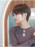 大人かわいい前髪セシルカットココアブラウンフリンジウェーブ