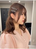 8118髪質改善トリートメントブリーチなしカラー韓国ワンホンヘア