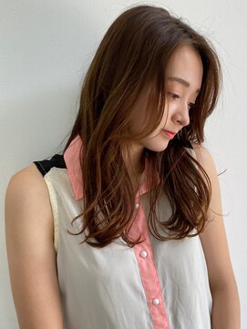 ロンド シャルム 吉祥寺(Lond charme) ベージュ 顔周りレイヤー 前髪なし