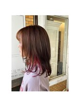 ヴァロ ヘアデザイン(valo Hair Design) ピンクインナーカラー