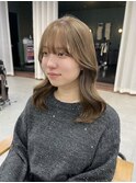 ミルクティーベージュ ブリーチありベージュ