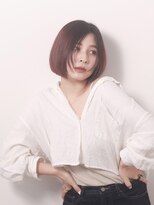 マイン(MINe)&nbsp;髪質改善似合わせカット/前髪なし/切りっぱなしボブ/縮毛矯正