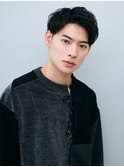 ビジネス◎2WAYアップバング束感ショートかき上げマッシュヘア