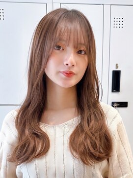 セイドット オモテサンドウ(Say. omotesando) Say.ロングレイヤーヘーゼルグレージュアッシュブロンド表参道