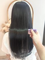 アンド ラ ブランシュ(&.La Blanche)&nbsp;暗めカラー/ミディアムヘア/デザインカラー/縮毛矯正