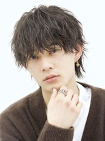 エイド 本店(aid)&nbsp;ソフトツイストウルフパーマ縦落ち無造作マッシュショート