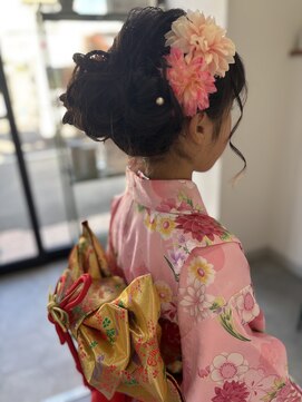 ディーバ 京橋店(diva) 七五三ヘアセット/アップスタイル/七五三着付け/着付け/7歳ヘア