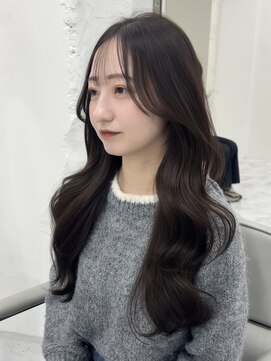 シーン(scene) 赤み消しカラー×グレージュ×レイヤー×くびれ巻き【広島】