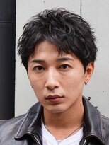 フィフス 栄(fifth)&nbsp;名古屋栄スパイキーショートアップバング短髪無造作パーマメンズ