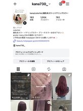  Instagram　@kana730_