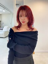 エンリッチヘア(enrich hair) レイヤーカット レッドカラー