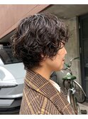 ショートパーママッシュパーマ
