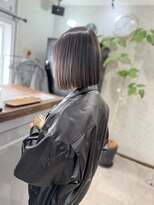 ヴェルム ヘア デザイン(Velum.HAIR DESIGN)&nbsp;ハイライトカラー×ぱっつんボブ
