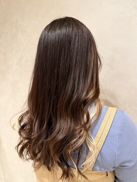 モッズ ヘア みなとみらい店(mod's hair) 『イヤリングカラー&コテ巻きアレンジ』桜木町/みなとみらい