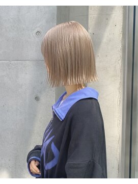 トクテ 高円寺(tokute) くびレイヤーエモージュ前髪モテベージュレイヤーミディ/高円寺