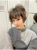 ハッシュカット/ショートウルフカット/ショートボブ/前髪/池袋