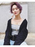 ショートスタイル×ラベンダーパープル◎20代30代40代50代