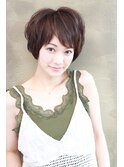 ひし形シルエット×トップふんわり×斜め前髪 大人可愛い