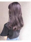 【Marl】ラベンダーグレージュカラーのセミロングスタイル♪