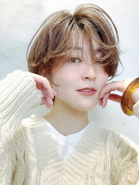 アルバム 渋谷パルコ(ALBUM) マッシュショートスタイル_ことりベージュ毛先パーマ_6650